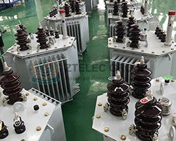 fully sealed three-phase oil-immersed transformer with chip radiator