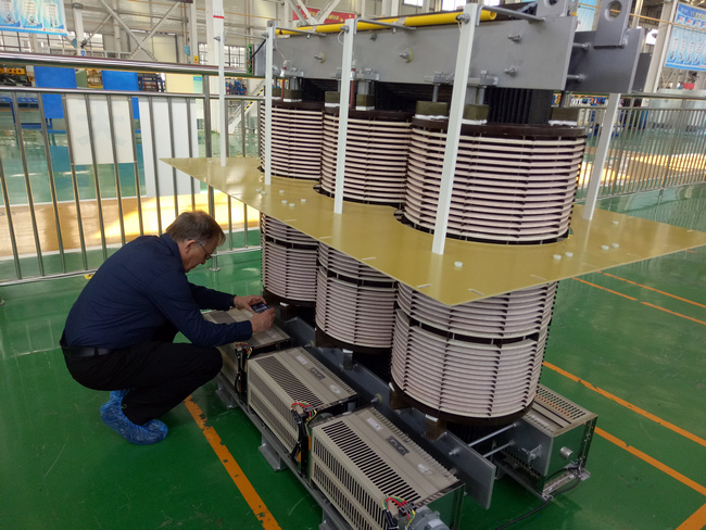 Cute Russian customer buys the phase-shifting rectifier transformer